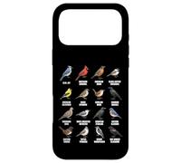 Tableau des espèces d'oiseaux d'Amérique du Nord Coque pour iPhone 17 Pro Max