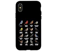 Tableau des espèces d'oiseaux d'Amérique du Nord Coque pour iPhone X/XS