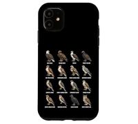 Tableau des espèces d'oiseaux de Proie des Rapaces d'Amérique du Nord Coque pour iPhone 11