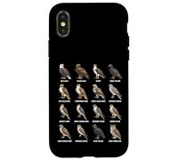 Tableau des espèces d'oiseaux de Proie des Rapaces d'Amérique du Nord Coque pour iPhone X/XS