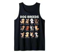 Tableau des Noms de Races de Chiens - Guide d'apprentissage Facile pour Chiens Mignons Débardeur