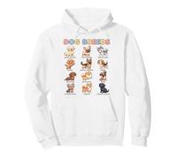 Tableau des Noms de Races de Chiens - Guide d'apprentissage Facile pour Chiens Mignons Sweat à Capuche