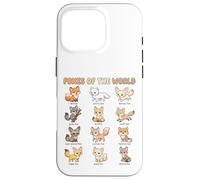 Tableau des Noms des Renards du Monde pour Enfants espèces de Renards Mignons Coque pour iPhone 16 Pro