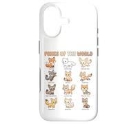 Tableau des Noms des Renards du Monde pour Enfants espèces de Renards Mignons Coque pour iPhone 17