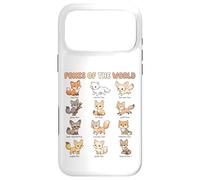 Tableau des Noms des Renards du Monde pour Enfants espèces de Renards Mignons Coque pour iPhone 17 Pro Max