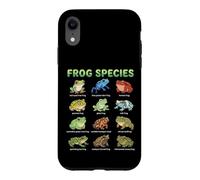 Tableau des Noms d'espèces de Grenouilles pour Enfants, Guide d'apprentissage Grenouilles Mignonnes Coque pour iPhone XR