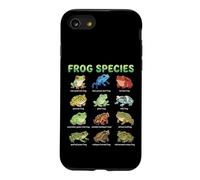 Tableau des Noms d'espèces de Grenouilles pour Enfants, Guide d'apprentissage Grenouilles Mignonnes Coque pour iPhone SE (2020) / 7/8