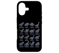 Tableau des Noms d'espèces préhistoriques de paléontologie des Dinosaures Coque pour iPhone 17
