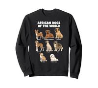 Tableau des Races De Chiens Africains Art De Chiot De Dessin Sweatshirt