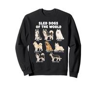 Tableau des Races De Chiens De Traîneau Art De Chiot De Sweatshirt