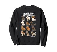 Tableau des Races De Chiens Français Art De Chiot De Dessin Sweatshirt