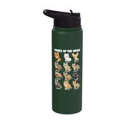 Tableau Des Renards Du Monde De La Faune Renard Fennec Stainless Steel Insulated Water Bottle