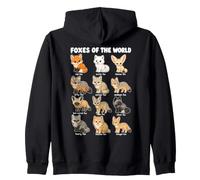 Tableau des Renards du Monde De La Faune Renard Fennec Sweat à Capuche