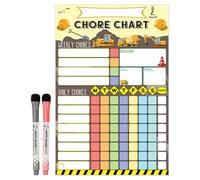 Tableau des tâches à effacer : tableau magnétique de responsabilité hebdomadaire, planificateur pour et adolescents, outil d'organisation à la maison | suivi du temps