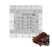 Tableau des Tailles de Mouture de Café | Marqueur Comparatif de Moulures,Fiche Référence Précise Pour Café Maison Cuisine Restaurant