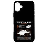 Tableau des Tailles drôle de stégosaure Dinosaure Coque pour iPhone 16 Plus