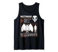 Tableau des Tailles Mothman Phantom of Point Pleasant Cryptid Débardeur