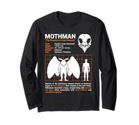 Tableau des Tailles Mothman Phantom of Point Pleasant Cryptid Manche Longue