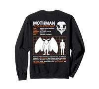 Tableau des Tailles Mothman Phantom of Point Pleasant Cryptid Sweatshirt