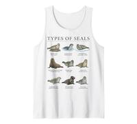 Tableau des Types de phoques Biologie Marine Diagramme des Animaux océaniques Débardeur