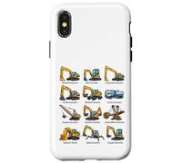 Tableau des Types d'équipement de Machines Lourdes d'excavatrices Coque pour iPhone X/XS