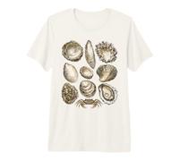 Tableau des variétés d'huîtres Raw Bar Shucker Lover T-Shirt Haut de Gamme