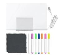 Tableau Dessin LED,Ardoise Dessin Enfant avec 7 Stylos à Séchage Rapide | Pad Effaçable à Sec Luminieux pour Filles Garçons Adolescents