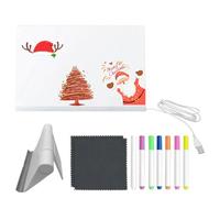 Tableau Dessin LED,Tableau de Dessin Enfant avec 7 Stylos à Séchage Rapide | Pad d'Écriture Lumineux pour Enfant École Maternelle Voyage Intérieur