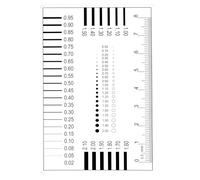 Tableau d'estimation de la taille du polyester haute précision Wintersweetex Mesure des rayures SEC Comparaison des défauts Test des taches Jauge à points Spot Meter (2120)