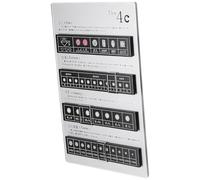 Tableau d'évaluation diamant 4C - Présentoir à bijoux en acrylique avec support en acier inoxydable