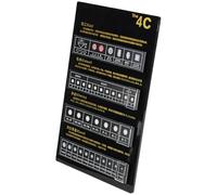 Tableau d'évaluation diamant 4C - Présentoir à bijoux en acrylique avec support en acier inoxydable