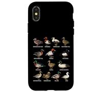 Tableau d'identification des espèces de Canards Sauvages Amoureux des Canards Coque pour iPhone X/XS