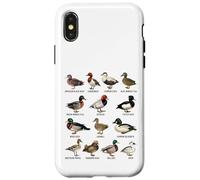 Tableau d'identification des espèces de Canards Sauvages Coque pour iPhone X/XS