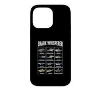 Tableau d'identification des espèces de Requins Whisperer Shark Coque pour iPhone 14 Pro Max