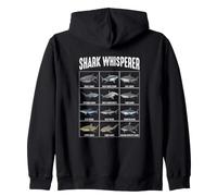 Tableau d'identification des espèces de Requins Whisperer Shark Sweat à Capuche