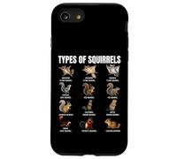 Tableau d'identification des Types d'écureuils Espèces d'écureuils Coque pour iPhone SE (2020) / 7/8