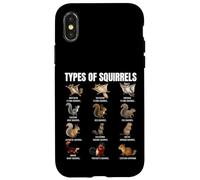 Tableau d'identification des Types d'écureuils Espèces d'écureuils Coque pour iPhone X/XS