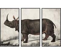 Tableau DKD Home Decor colonial rhinocéros (180 x 4 x 120 cm)