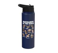 Tableau D'observation Des Oiseaux Des Espèces De Rapaces Des Stainless Steel Insulated Water Bottle