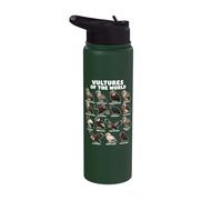 Tableau D'observation Des Oiseaux Des Espèces De Rapaces Des Stainless Steel Insulated Water Bottle