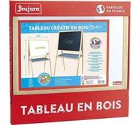 Tableau Double face Créatifs en Bois (craies + feutres) - Jeujura