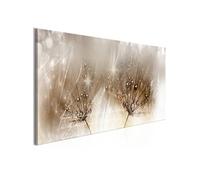 Tableau Drops of Dew (1 Part) Brown Narrow-Taille L 150 x H 50 cm