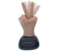 Tableau du Doigt Moyen: Salutation À L'énergie Solaire, Jouet À Deux Doigts, Figurine De Fenêtre De Voiture | Humoristique Pour Tablette De Bureau De Cabine De Véhicule, Pour Blagues, Voyages Par C