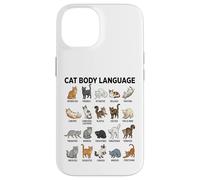 Tableau du langage corporel des Chats pour Enfants - Chats éducatifs Mignons Coque pour iPhone 14
