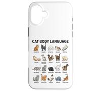 Tableau du langage corporel des Chats pour Enfants - Chats éducatifs Mignons Coque pour iPhone 16 Plus