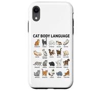 Tableau du langage corporel des Chats pour Enfants - Chats éducatifs Mignons Coque pour iPhone XR