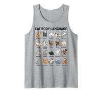 Tableau du langage corporel des Chats pour Enfants - Chats éducatifs Mignons Débardeur