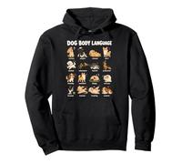 Tableau du Langage Corporel des Chiens Émotions Mignonnes De Sweat à Capuche