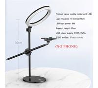 Tableau éclairage d'appoint - Trepied pour smartphone Monopode Support avec LED Flash, Annulaire Lumière Lampe De Table Support Trépied avec Mobile, Support Pour Phone Passage Tiré pour L'art D'ongle,