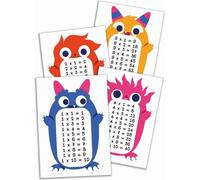 Tableau éducatif A5 - tables de multiplication 10 cartes